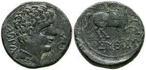 CONTERBIA CARBICA (Huete, Cuenca). As. (Ae. 10,54g/24mm). 120-80 a.C. (FAB-846) - Imagen 1 de 1