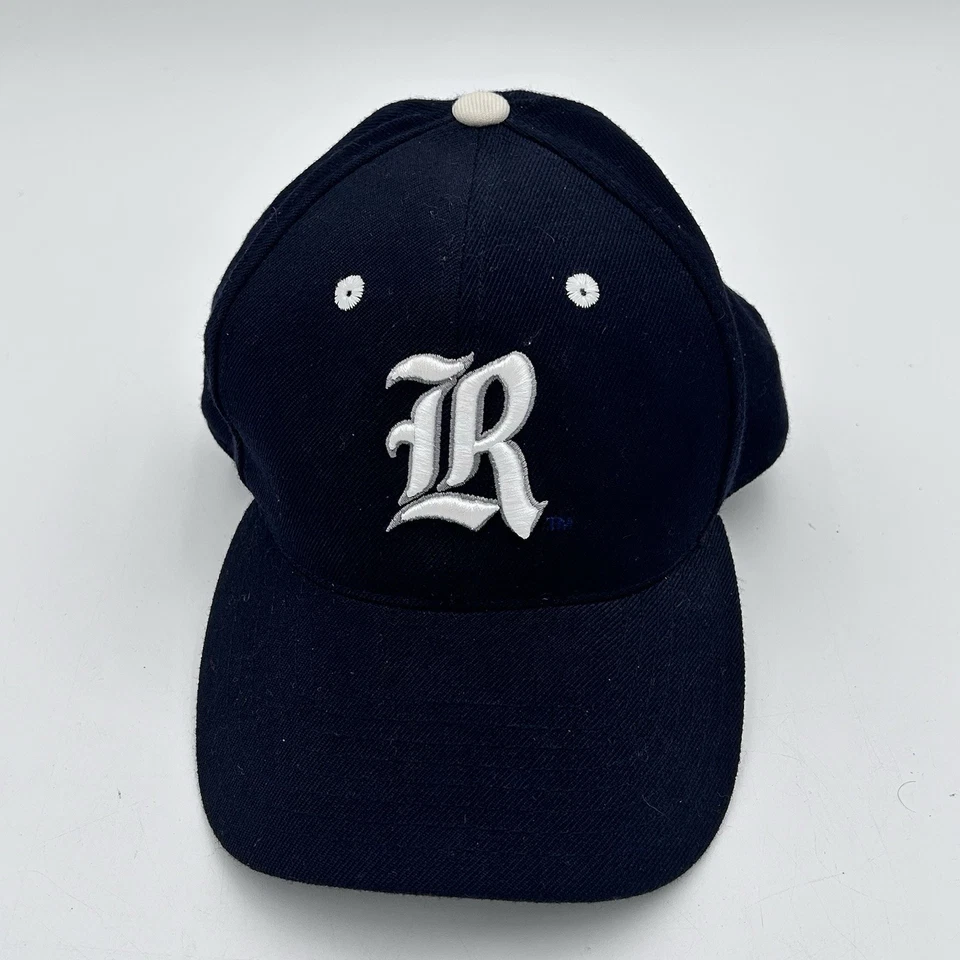 Vintage Top of the World Rice University Owls 7 1/4 Wool Fitted Hat Navy NCAA - Image 1 of 4