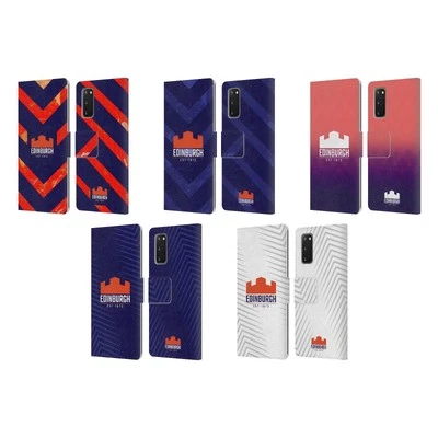 OFFICIAL EDINBURGH RUGBY GRAPHIC ART LEATHER BOOK CASE FOR SAMSUNG PHONES 2 - Image 1 of 4