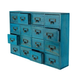 16 Drawers Apothecary Cabinet with Drawers Tabletop Apothecary Chests and Cab... - Picture 1 of 7