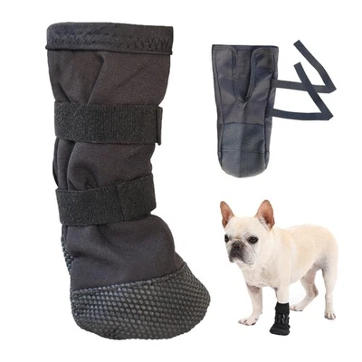 BIBITI Hundeschuhe Pfotenschutz Outdoor,Hundesocken Anti Rutsch Wasserdicht Leckschu...