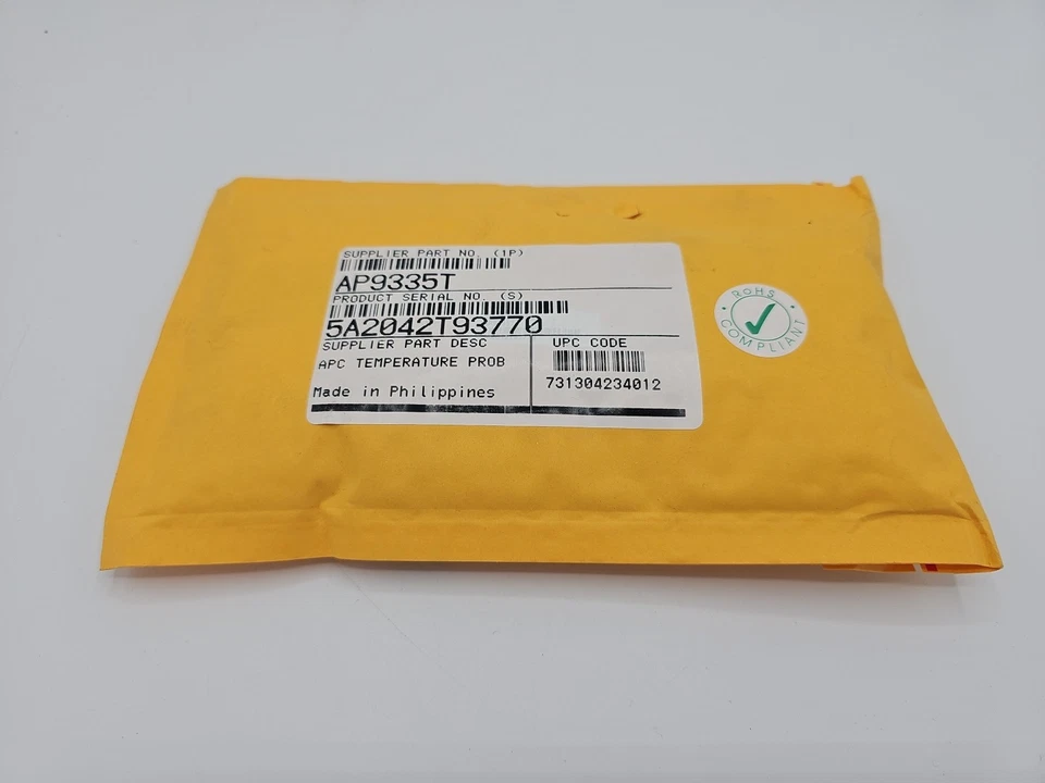 Genuine APC AP9335T Temperature Probe with installation kits and manual UPS - Immagine 1 di 2