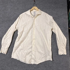 Brooks Brothers Mens Regent Button Front Long Sleeve Cotton Plaid Shirt 17 6/7 - Picture 1 of 6