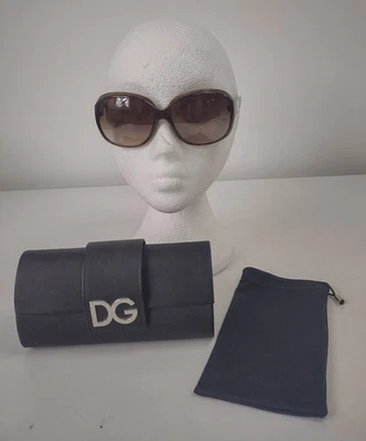 Dolce & Gabbana DG6049 Sunglasses Hard Case Black Luxury Designer Fashion - Image 1 of 4