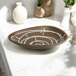 VTG Dumler & Breiden Bowl Abstract Art Deco German Pottery MCM 9 1/8” L #1190 23 - Picture 1 of 18