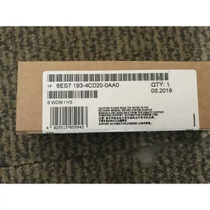 New Siemens 6ES7 193-4CD20-0AA0 6ES7193-4CD20-0AA0 Terminal module for ET 200S - Picture 1 of 3