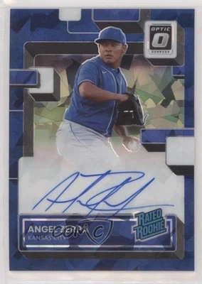 2022 Panini Donruss Optic Navy Blue Cracked Ice Prizm /35 Angel Zerpa Auto RC - Image 1 of 2