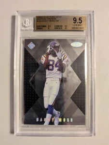 1998 Collector's Edge Masters Silver Preview RC Randy Moss SM #186 BGS 9.5 - Picture 1 of 2
