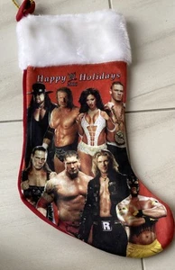 WWE 2006 Felices Fiestas Navidad Medias Undertaker, HHH, John Cena, HBK - Imagen 1 de 6