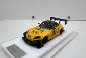 Coche de resina fundido a presión modelo deportivo BN Onemodel 1:64 amarillo S2000 RR - Imagen 1 de 9