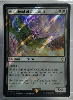 Archfiend of Depravity - Rare/Surge Foil - Comm.: FINAL FANTASY Collector Edit. - Bild 1 von 2