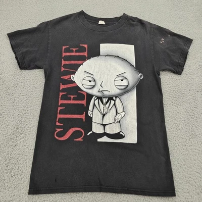 Vintage Stewie Shirt Mens Small Black Family Guy Cartoon Graphic Tee 2000s - Image 1 of 4
