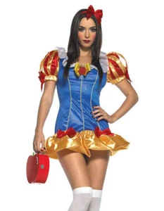 Leg Avenue 83391 Snow White Princess Halloween Costume Size M/L Sexy Dress - Picture 1 of 6