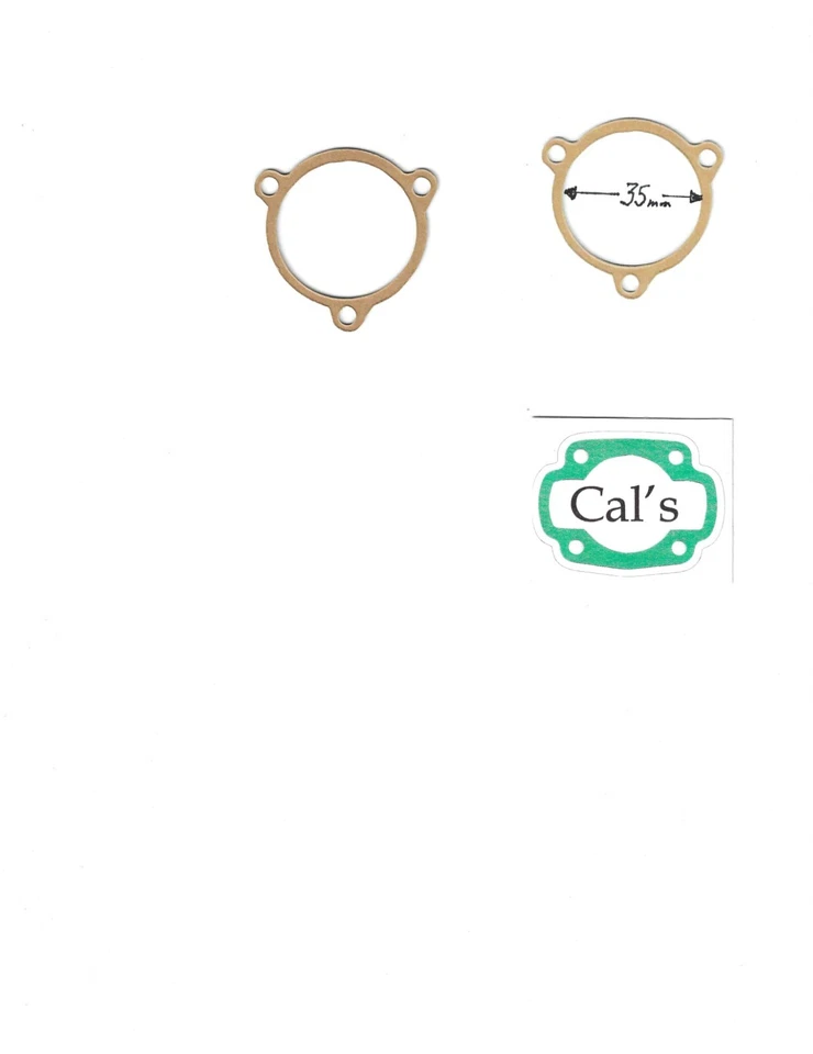 OSSA Exhaust GASKETS  1950-? 300-3152.  Set of 2.  (Ossa-19). - Image 1 of 1