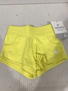 Pantalones Cortos Niña Carter’s Talla 6 Meses Amarillo (TW-3716) - Imagen 1 de 5