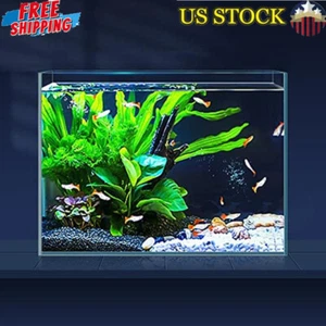 Kit de limpieza de sifón de red nano tanque Betta Goldfish de vidrio sin borde para acuario de 3 galones - Imagen 1 de 7