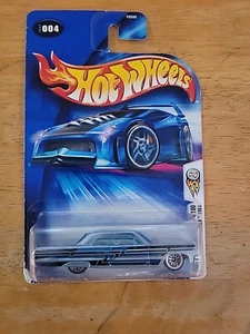 2004 Hot WheelS First Edition 1964 Chevy Impala Blue Lowrider VHTF - Picture 1 of 2