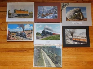 Seven Railroad Prints - Picture 1 of 9