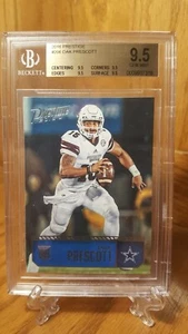 2016 Prestige Football Dak Prescott RC #206 Cowboys BGS 9.5 Gem Mint 4(9.5)$$$ - Picture 1 of 3