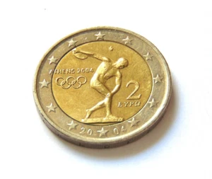 Commemorative 2 Euro 2004 Coin - Greece - Athens Olympic Games - Discus thrower - Picture 1 of 4