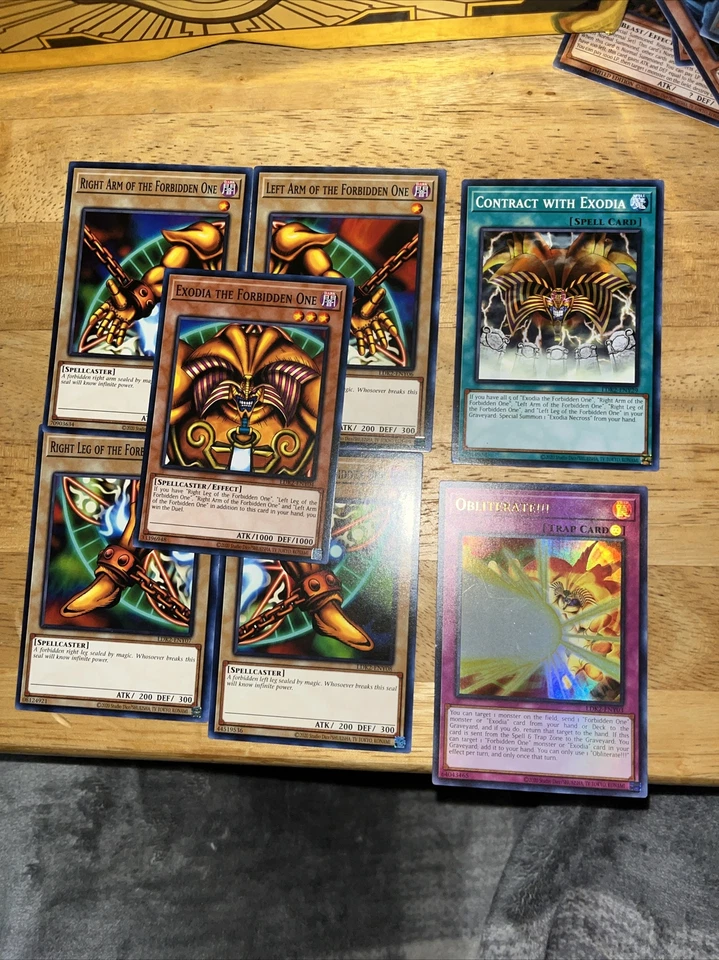 Yu-Gi-Oh! Exodia the Forbidden One complete Set LOB-120-124- Ultra Rare - Image 1 of 1