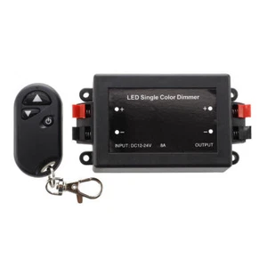 8A 12V 24V Switch RF remote control Controller Dimmer for single color LED strip - Picture 1 of 12
