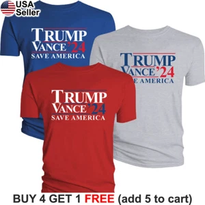 Camiseta Trump Vance 2024 Elección 24 Política MAGA Presidente VP Campaña BTR07 - Imagen 1 de 20