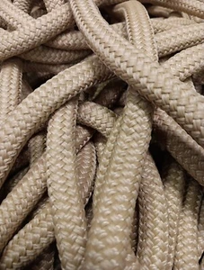 9/16 x 88 ft. Double Braid-Yacht Braid Polyester Rope. Tan - Picture 1 of 2
