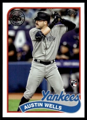 2024 Topps 1989 Baseball 35th Anniversary (Series Two) Austin Wells New York - Image 1 of 2