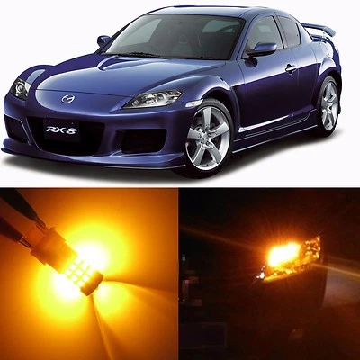Luz intermitente trasera Allá Lighting 7440NA amarillo ámbar bombilla LED para Mazda RX-8 Foto 1 de 4