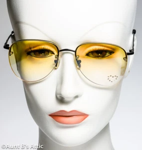 Sunglasses Novelty Aviator Style Frameless Glasses W/ Decorative Stone Accent  - Picture 1 of 13