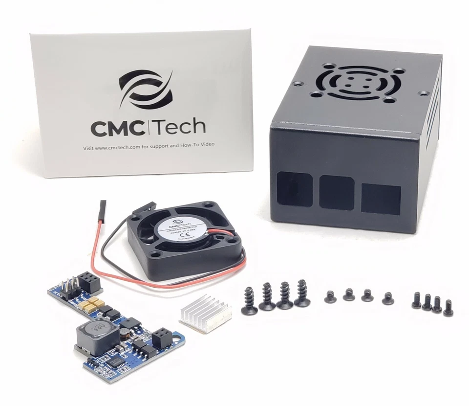 High Deep Case Housing Fan 5v3.5a Poe Hat Power Over Ethernet Raspberry Pi4b