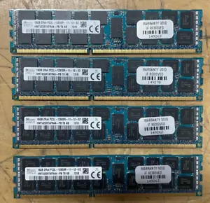 SK Hynix 64 GB (4 x 16 GB) 2Rx4 PC3l-12800R HMT42GR7AFR4A-PB SOLO MEMORIA SERVER - Foto 1 di 2