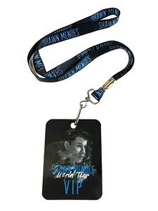 GENUINE SHAWN MENDES LANYARD WORLD TOUR & VIP PASS LAMINATE COLLECTORS ITEM - Picture 1 of 2