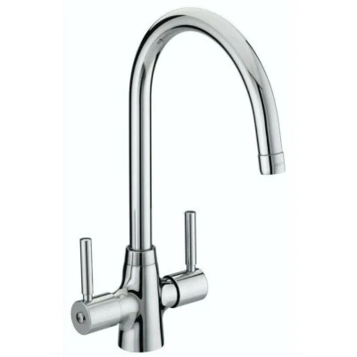 Bristan Monza Kitchen Sink Mixer Tap Double Lever Modern EasyFit Chrome - Image 1 of 4
