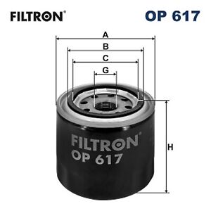 Filtr oleju FILTRON OP 617 Główna filtracja prądu Filtr śrubowy do KIA MAZDA OPEL