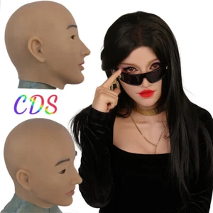 Realistische Weibliche Silikon Kopfmaske Gesichtsmaske Für Crossdresser Frauen - Bild 1 von 33