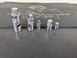 #bh207 Snap-On 1/4" 3/8" 1/2" Drive Universal Swivel Adapter Set MSRP $250 - Picture 1 of 13