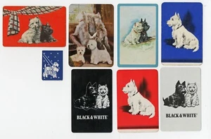 WESTIE TERRIER VINTAGE COLLECTION OF SINGLE DOG PLAYING CARDS - Picture 1 of 1