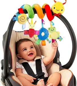 Baby Crib Hanging Rattles Toys - Infant Baby Worm Crib Bed around Rattle Bell Ca - Picture 1 of 12