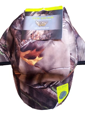 LED Hat Oak Tree Camouflage Size M/L Hunting Fleece Lined Ear Flaps Tek Gear NWT - Image 1 of 4