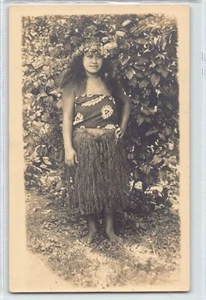 TAHITI - Femme Polynésienne - CARTE PHOTO Tampon à sec J. Atem, Tahiti - Picture 1 of 2