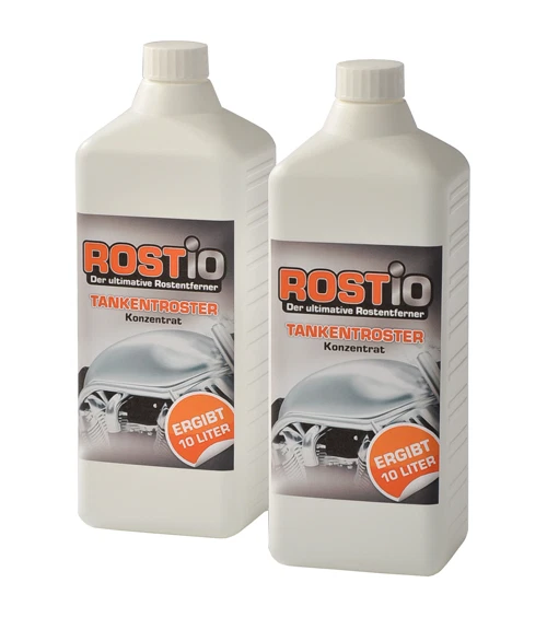 Rostio Tankentroster 2 x 1 Liter Konzentrat Tankentrostung Tank entrosten f. 20L - Bild 1 von 1