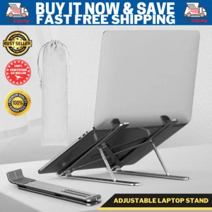 Portable Foldable Adjustable Laptop Stand Ipad Tablet Computer Holder Reader AU - Picture 1 of 11