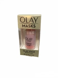 Olay Masks Fresh Reset Exfoliating Clay Stick Pink Mineral Complex 1.7 fl oz - Picture 1 of 7
