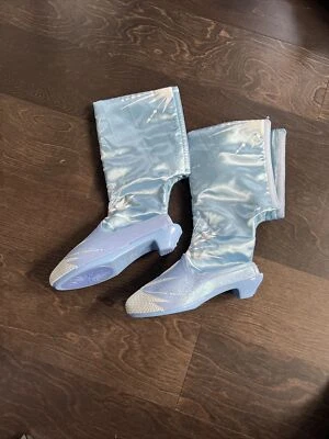 Disney FROZEN 2 Elsa Disfraz Vestir Botas Zapatos Jakks Talla Pequeña Foto 1 de 3