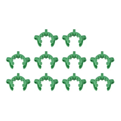 Lab Joint Clip Plastic Clamp for 24/25 or 24/40 Glass Taper Joints Green 10Pcs - Image 1 of 4