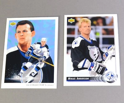 1992-93 Upper Deck NHL Hockey Tampa Bay Lightning  Trading Cards - Your Choice - Image 1 of 2