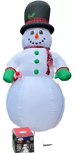 Gemmy Giant 10 Ft Lit Christmas Airblown Inflatable Snowman Outdoor Decor - Picture 1 of 18