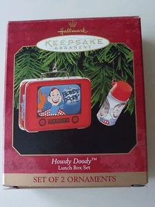 Hallmark Howdy Doody Lunch Box Set Ornament Dated 1999 NIB - Picture 1 of 2
